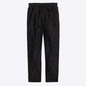 NWT black eyelet lace ankle pants from J. Crew Factory.